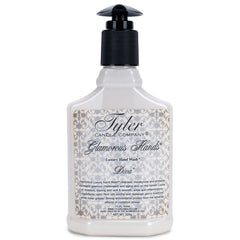 Tyler Glamorous Hands Diva Hand Wash bottle shows a moisturizing cleanse for dry skin