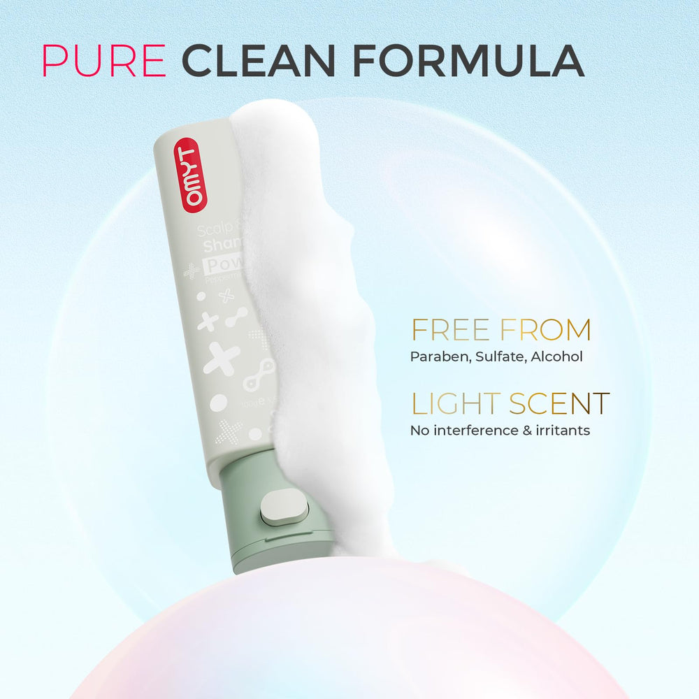TYMO Clarifying Shampoo packaging designed for sustainability and reduced waste.