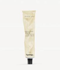 Typology P74 Radiance Masque jar texture close-up, showcasing a creamy glow for brighter skin.
