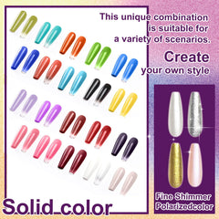 U-Shinein gradient colours ombre glitter polish swatches for fast gradient nail art.