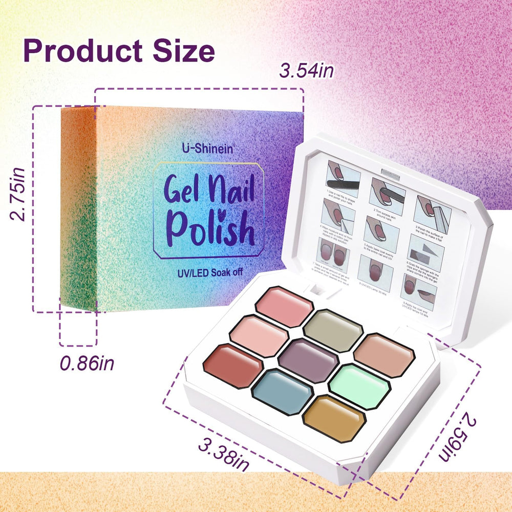 Sealed gel bottles inside protective case for home-use longevity.