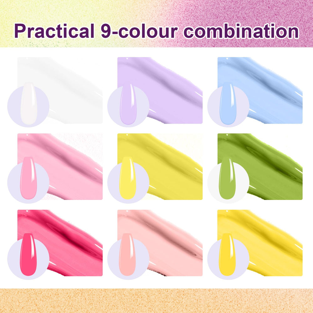 U-Shinein ombre gel polish collection offers vivid spring-summer nail looks.