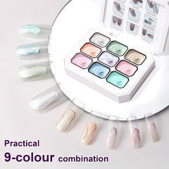 U-Shinein Ombre gel palette enables flawless gradients and custom shades.