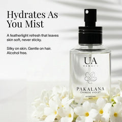 Ua Body Pakalana travel-size mist in a gym bag