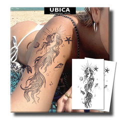 UBICA large semi-permanent tattoo sheets pack for versatile body art ideas.