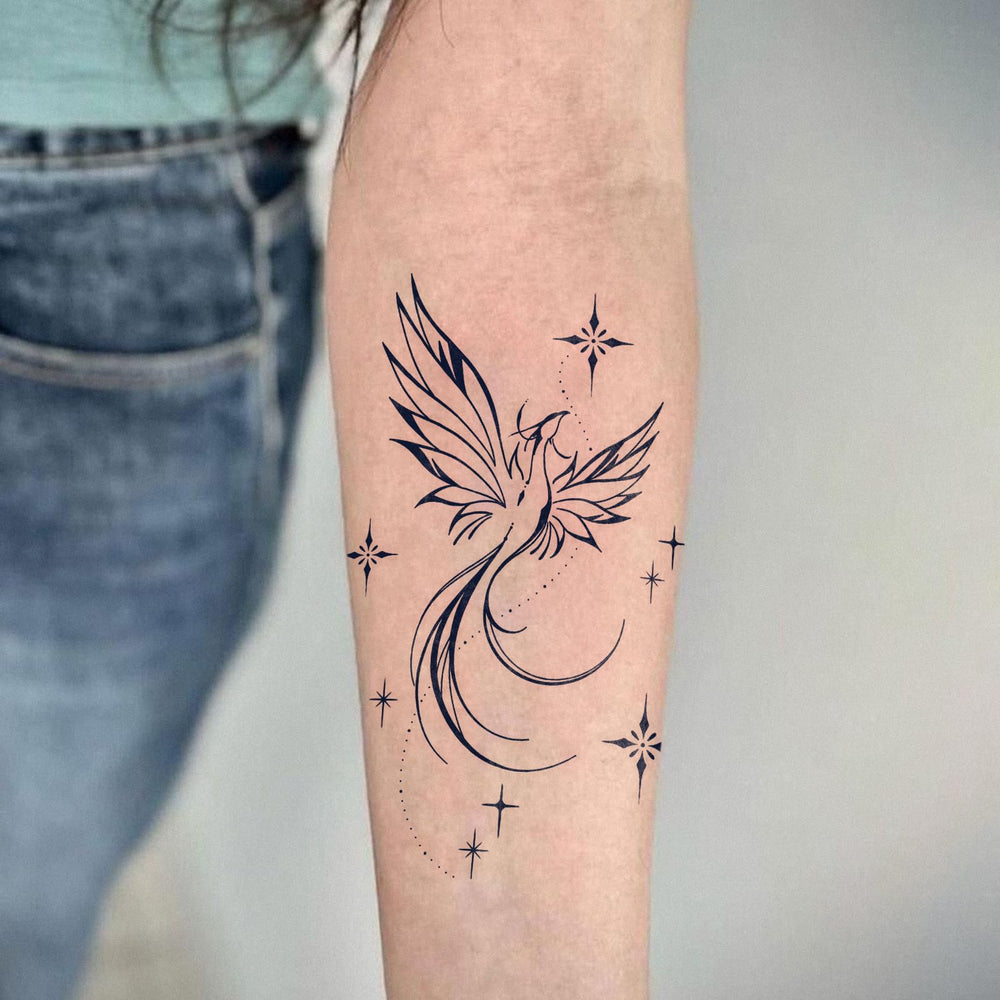 UBICA semi permanent tattoo back-arm design 02 showcasing detail and durability.