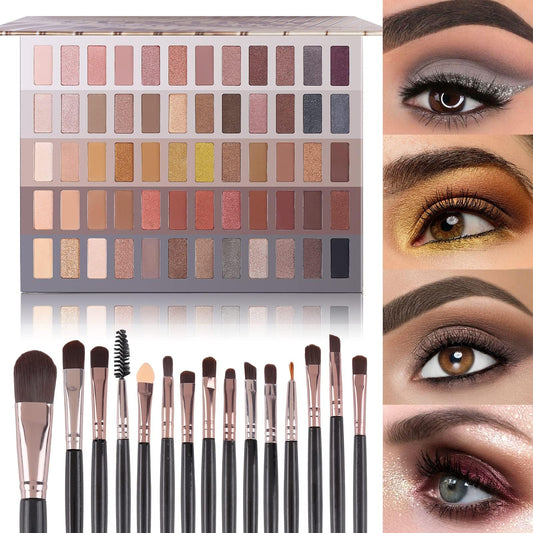 UCANBE 60-color naked palette cover for daily nude looks