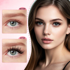 ucoolme 3D-layers lash clusters add natural volume with comfortable, lightweight feel