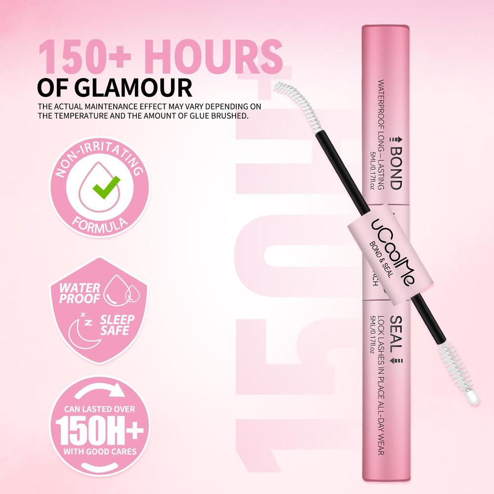 UCOOLME lash bond-seal black bond creates wispy defined lashes