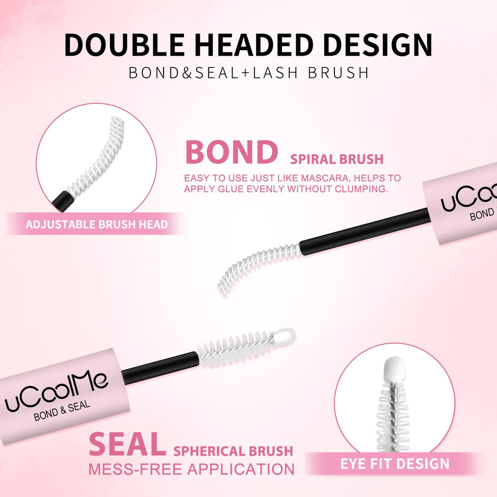 UCOOLME lash bond-seal white bond provides invisible finish