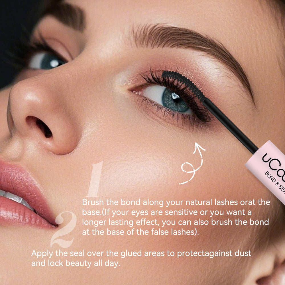 UcoolMe lash bond waterproof formula stays secure during swimming.