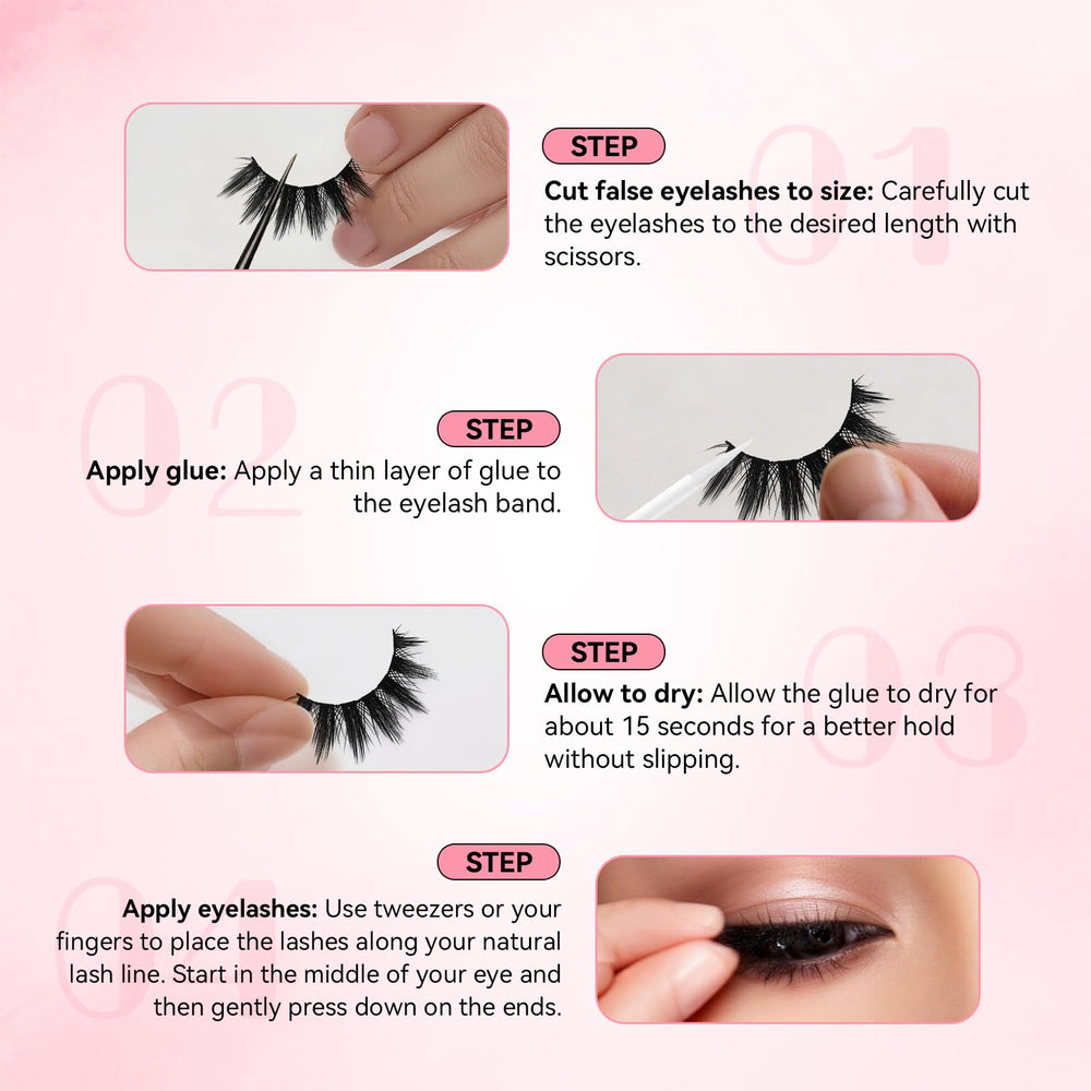 UcoolMe easy-application design helps beginners apply lashes smoothly.