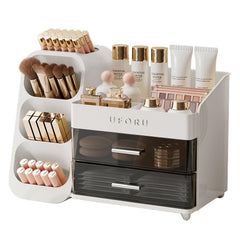 UFORU makeup organizer vanity brush holder keeps brushes neatly arranged for quick routines.