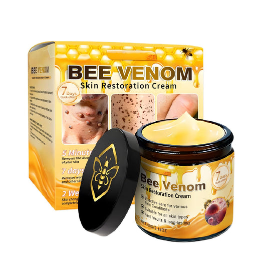 UKDVRL Bee Venom Cream tube close-up showing smooth texture for radiant skin