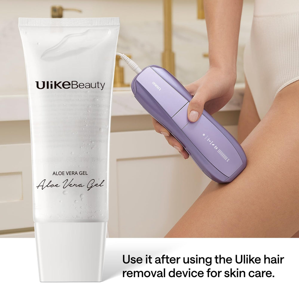 Vera Gel texture being applied to skin after hair removal.