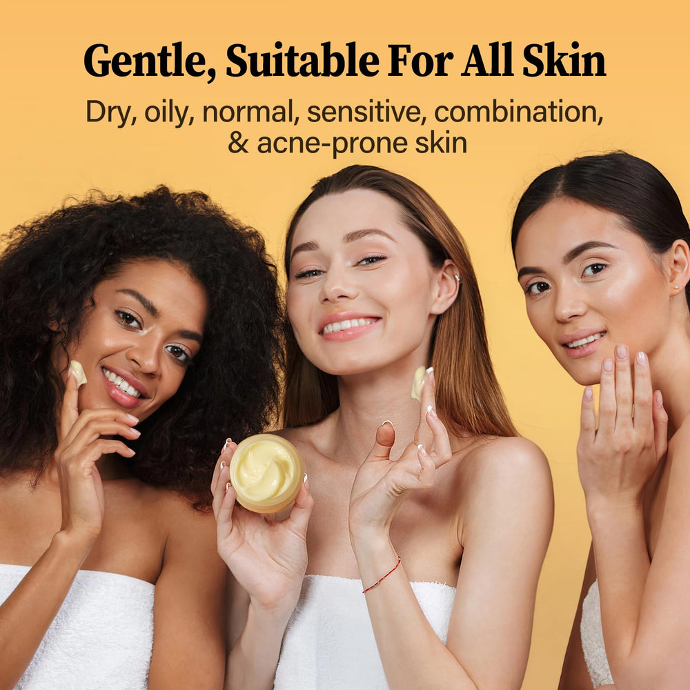 ulluxe Vitamin C Moisturizer being applied as part of daily skincare routine