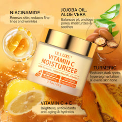 ulluxe Vitamin C Moisturizer niacinamide and squalane for barrier support