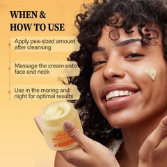 ulluxe Vitamin C Face Moisturizer turmeric feature calm balanced skin