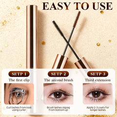 Ultra-Fine Lengthening Mascara 2.5mm micro-brush coats delicate lashes.