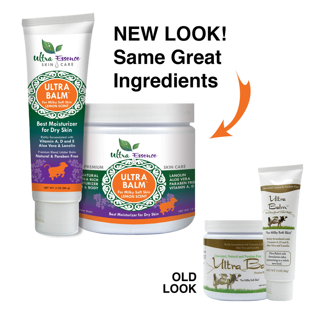 Ultra Balm ingredients: aloe vera and vitamins nourish dry skin.