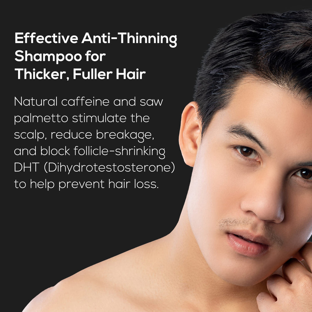 Ultrax Labs Hair Growth Shampoo on sink ready for everyday routine.