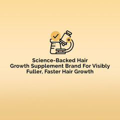Ultrax Labs Hair Rush packaging close-up emphasizing science-backed formula.