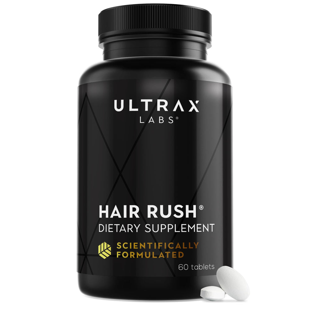 Ultrax Labs Hair Rush daily regimen context for use.