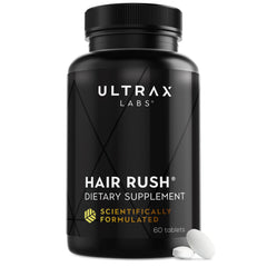 Ultrax Labs Hair Rush daily regimen context for use.