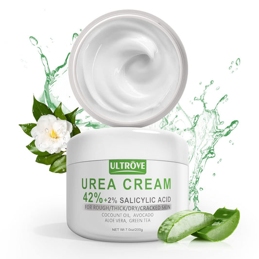 Ultrove Urea Cream for callus removal on feet and heels.