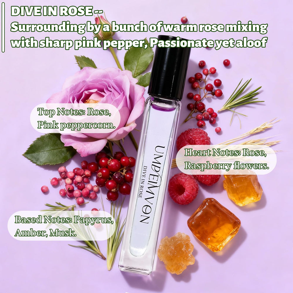 Umpeimvon Marshmallow Blush bottle highlighting cedarwood and jasmine for sophistication.