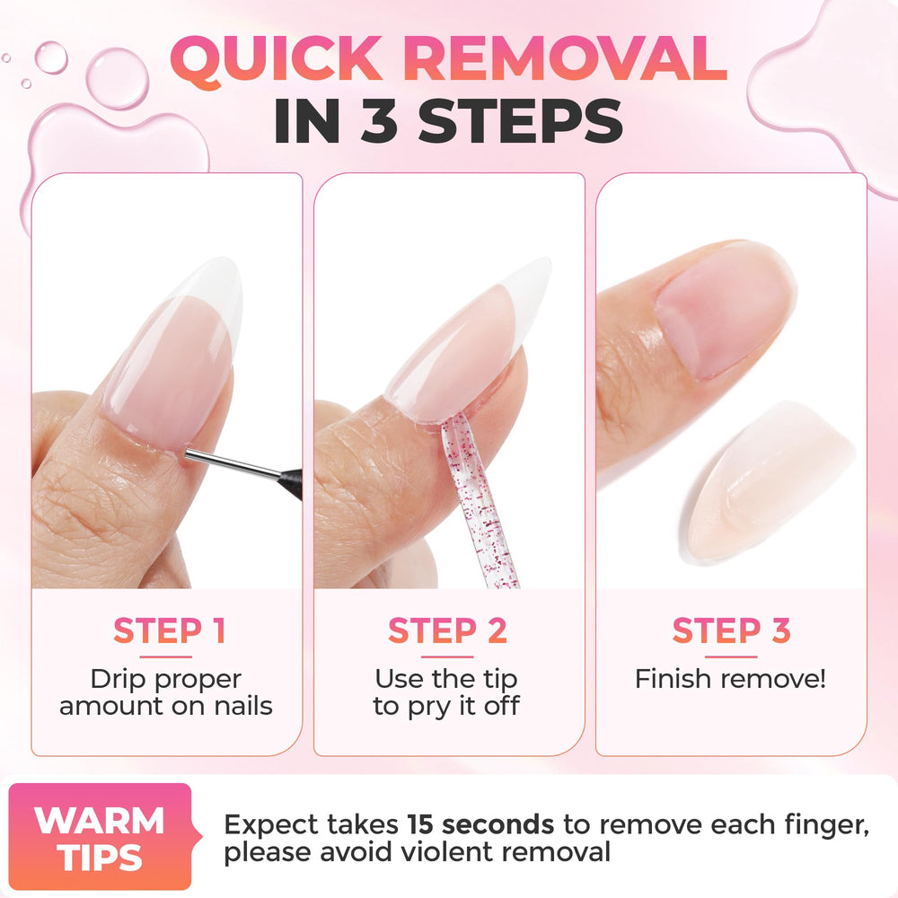 UNA GELLA Compact 20ml kit fits in bag for on-the-go nails.