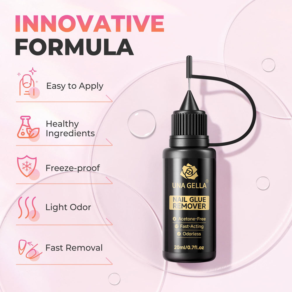 UNA GELLA Low-odor formula keeps removal comfortable and clean.