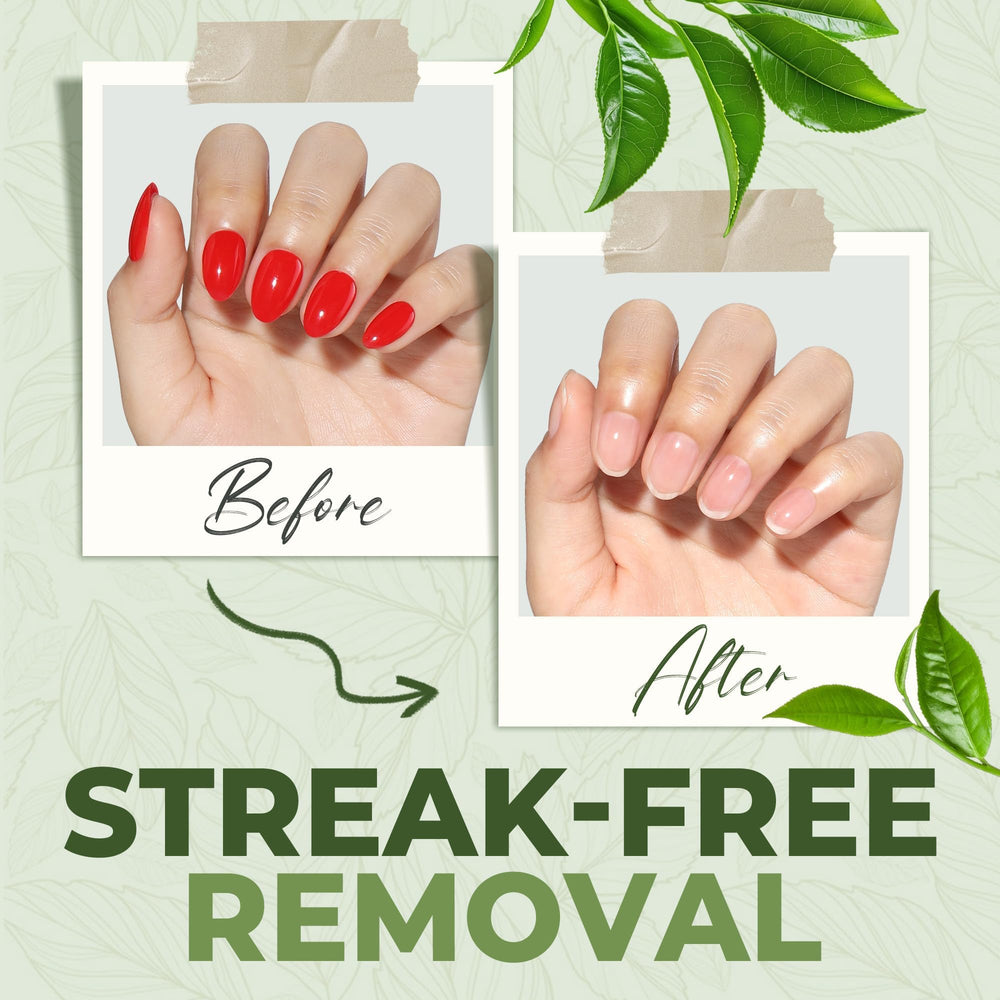 UNA GELLA remover demonstrates 3-in-1 nail care for prep, removal, and hydration