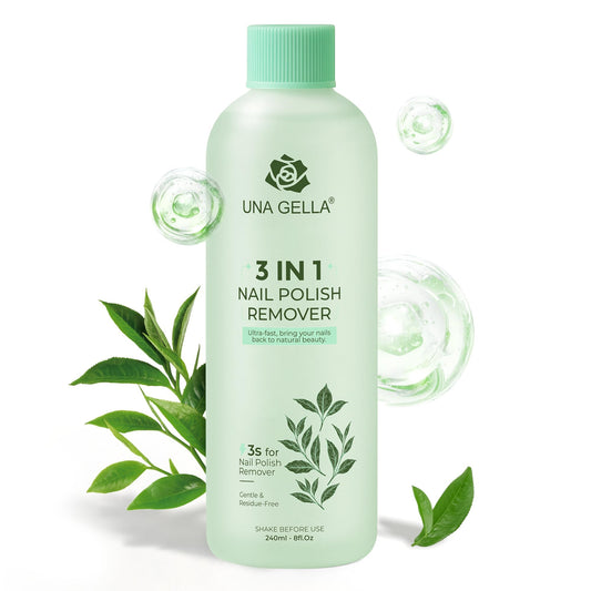 UNA GELLA Nail Polish Remover cap enables quick, easy removal