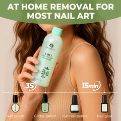 UNA GELLA green tea scented remover delivers a refreshing experience