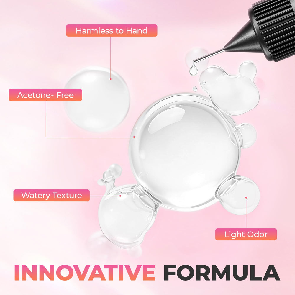 UNA GELLA Reusable nail tips stay intact after gentle removal.