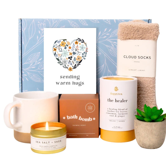 Unboxme Gifts Luxe Get Well cloud-socks for plush warmth and comfort.