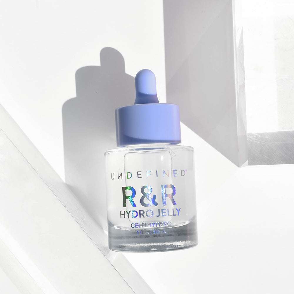 Undefined Beauty serum applied to the skin for daily hydration and comfort.