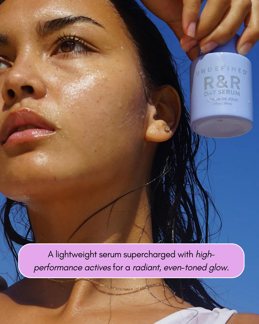 Undefined Beauty R&R Day Serum vitamin C focus suggests brightening benefits.