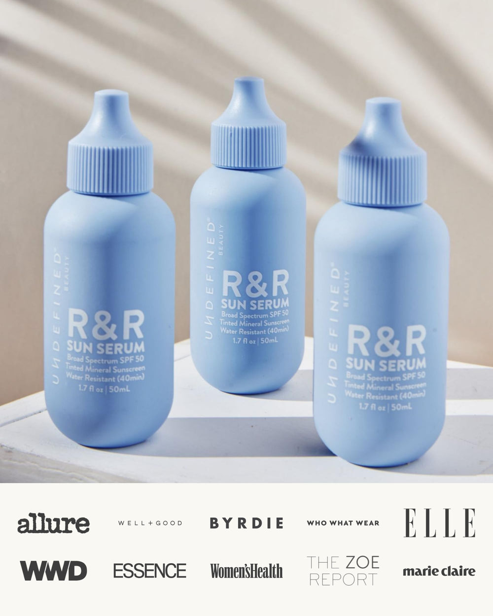 Fragrance-free formula of Undefined Beauty R&R Sun Serum