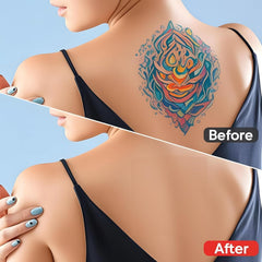 Undetectable-edge patch blends with skin for natural look.