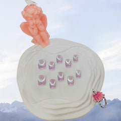 UNIYVOH cat eye nails French tip Pink Dream for chic style.