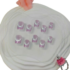 UNIYVOH cat eye nails handmade short oval show natural fit and durability.