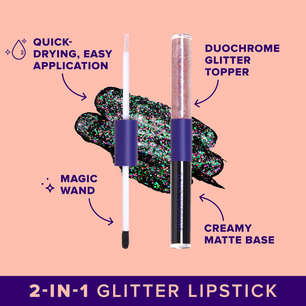 UNICORN SNOT Quiet Riot Clash matte lipstick swatch for vivid red lips