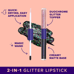 UNICORN SNOT Quiet Riot Clash matte lipstick swatch for vivid red lips
