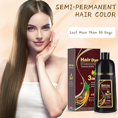 UniNestia Chestnut Brown shampoo color-rich rinse delivering natural shade.