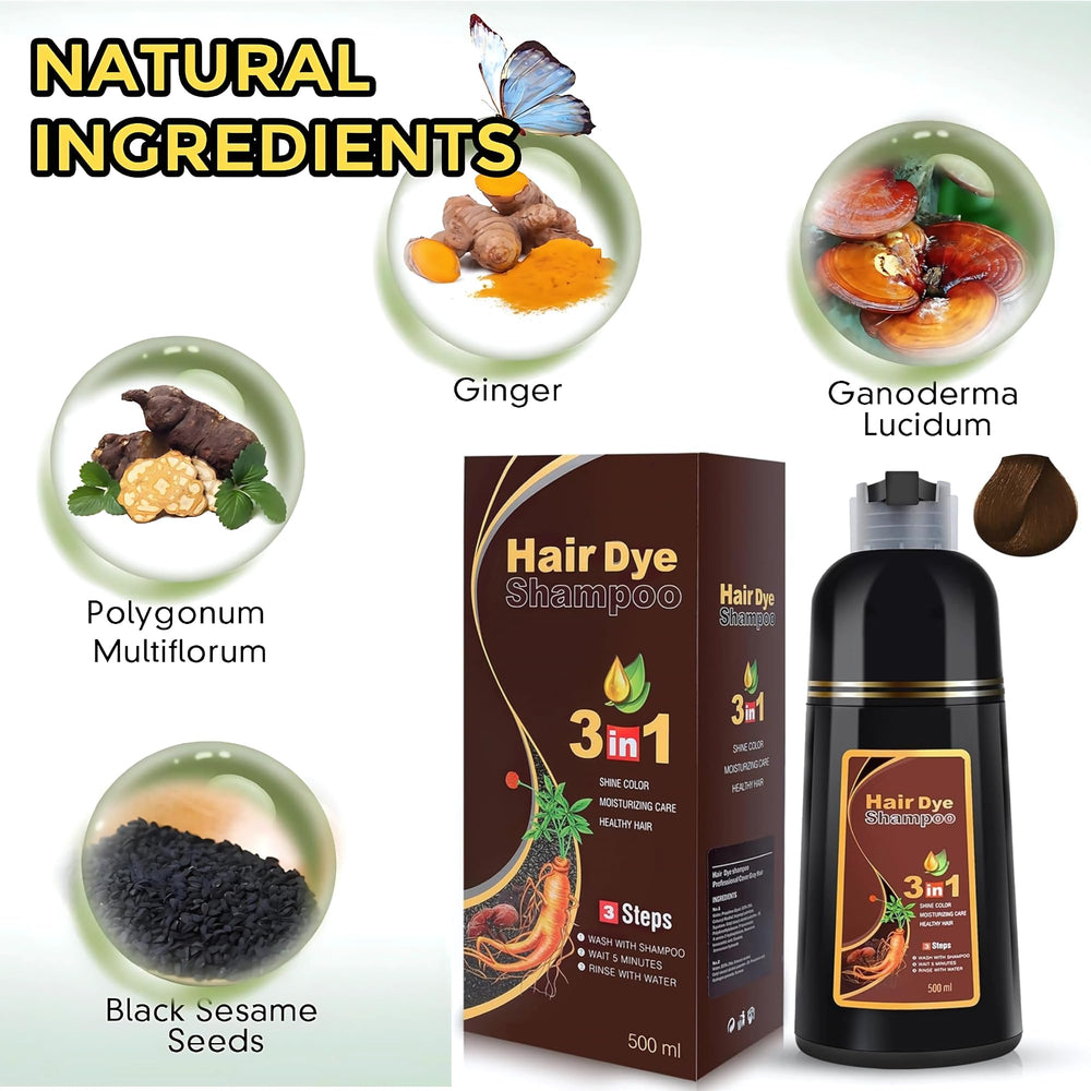 UniNestia Chestnut Brown 500ml bottle for home coloring.