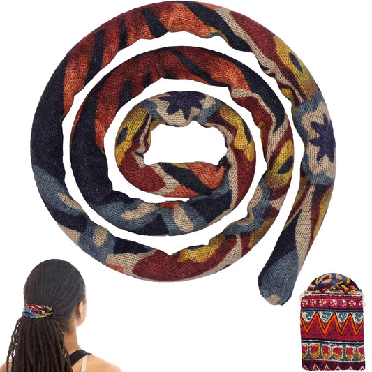 Universal Spiral Lock Hair Tie wraps dreads securely without slipping