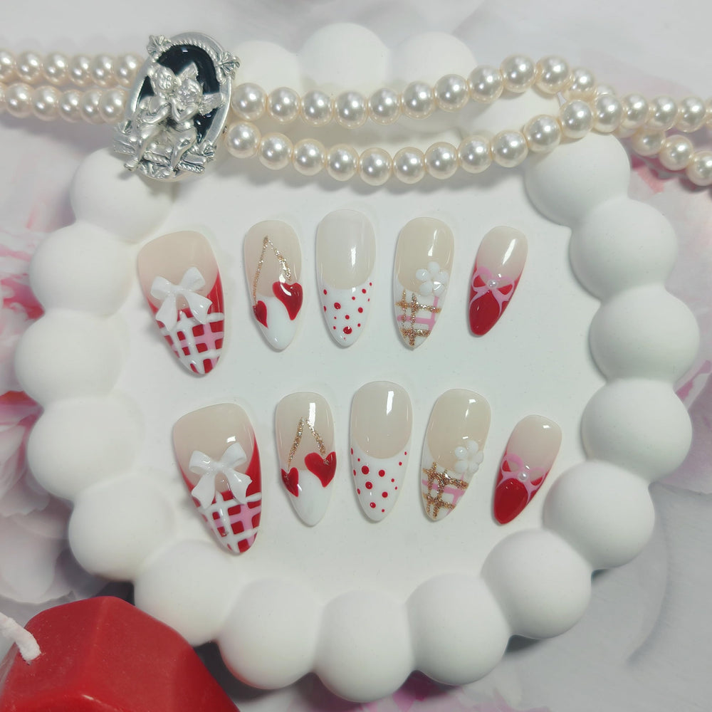 UNIYVOH 3D flower accents on handmade nails for a glamorous DIY manicure