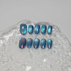 UNIYVOH Aurora Night S nails featuring jelly and aurora designs for playful style